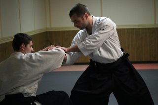 Tanguy Le Vourc'h, pendant un cours d'aikido à Brest 